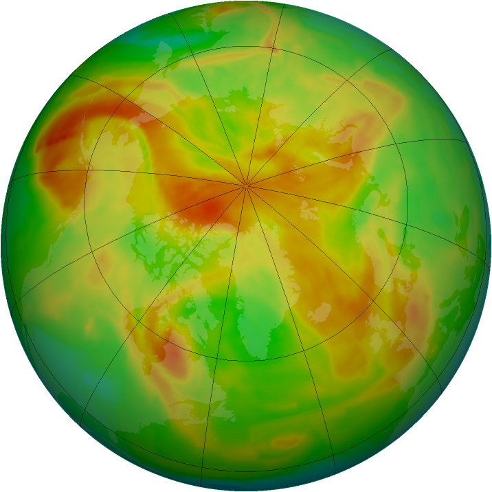Arctic ozone map for 06 May 2012